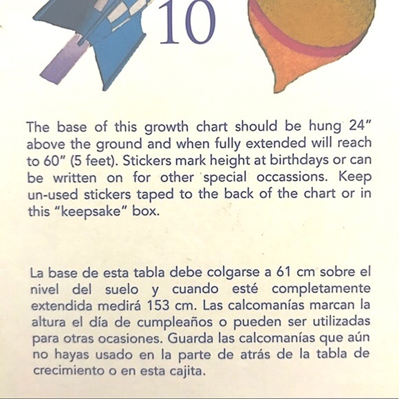 eeBoo's Space themed Keepsake Growth Chart - Picture 13 of 14